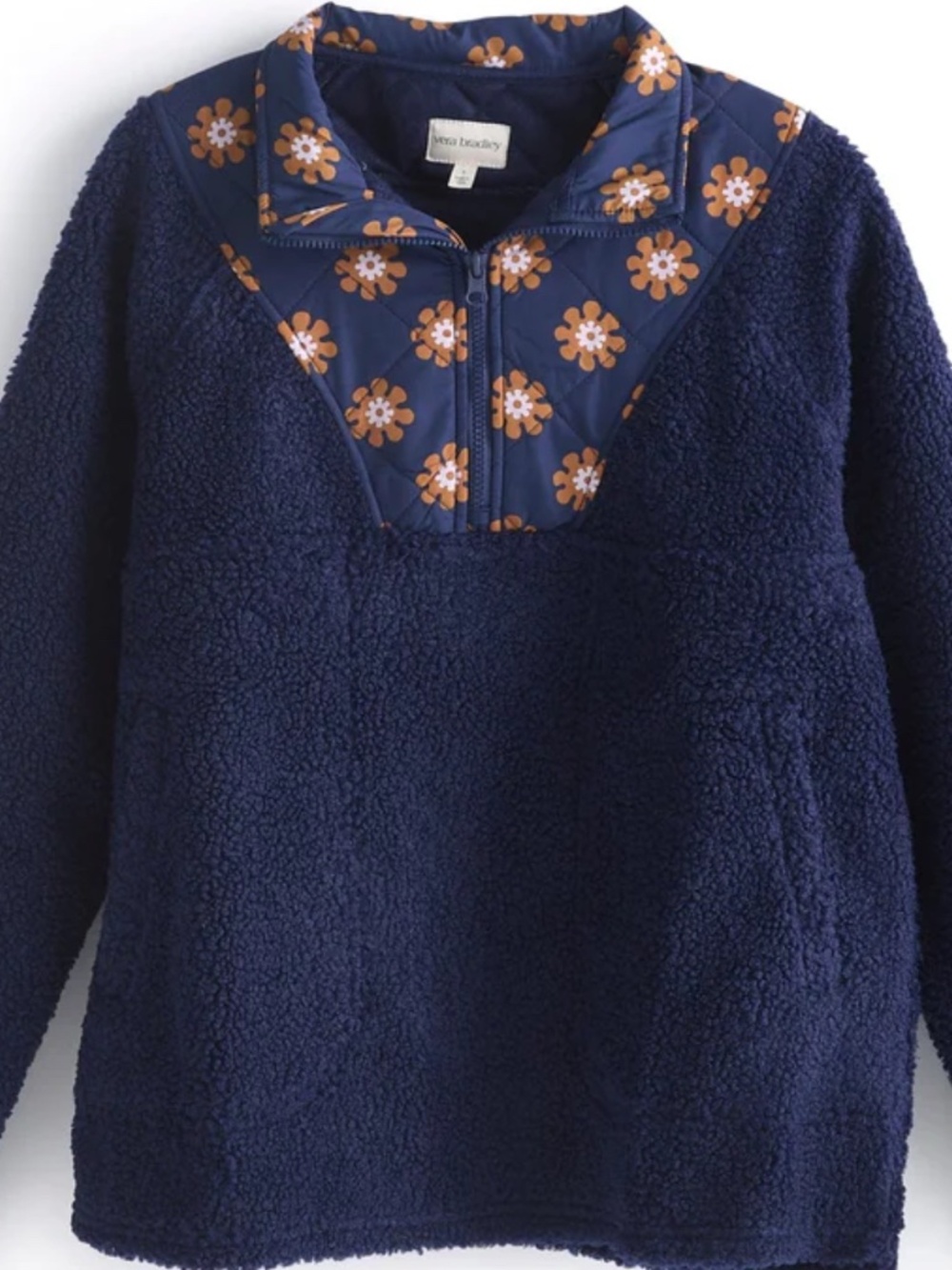 Vera Bradley Sporty Fleece Pullover or Teddy Fleece Pullover 2XL - Garden Print